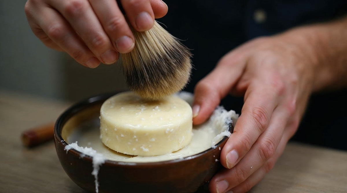 best shaving soap for sensitive skin tallow soap lather in brush