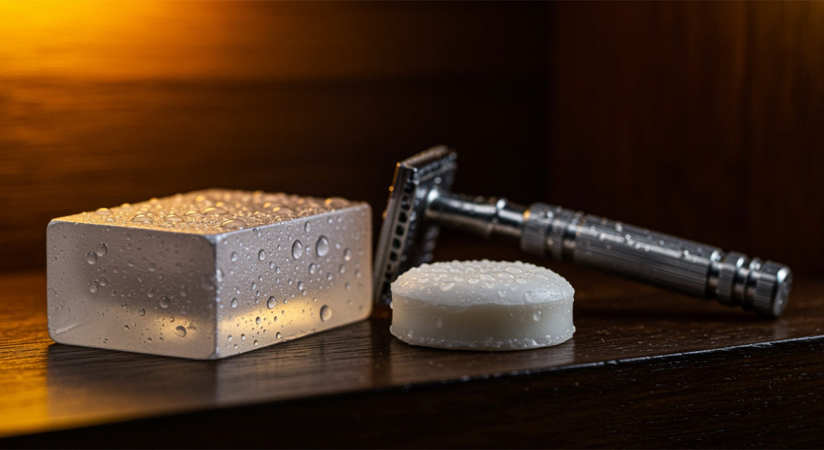 styptic pencil and alum block post-shave bleeding and astringent care