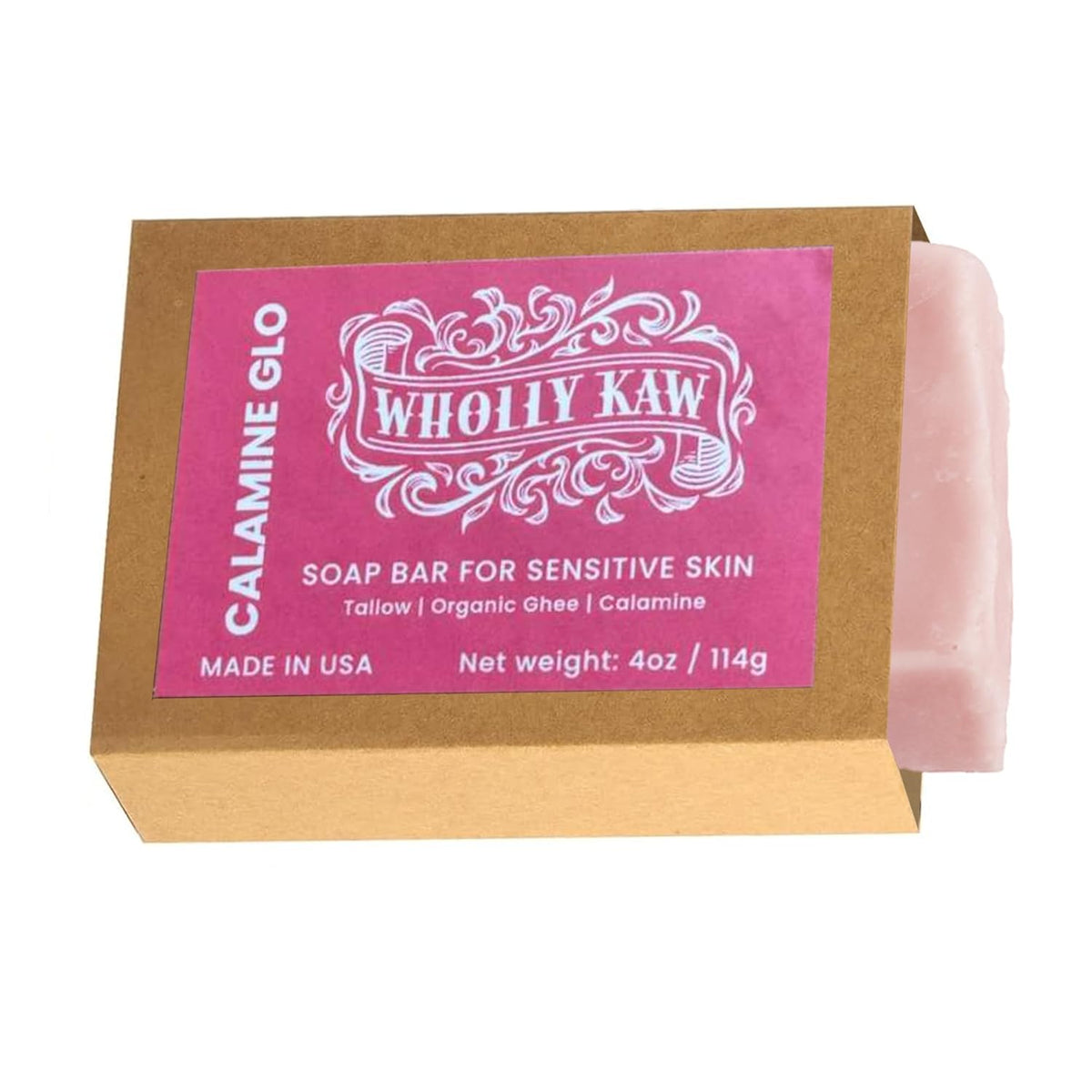 Tallow Ghee Calamine Soap: Sensitive Skin Body Bar