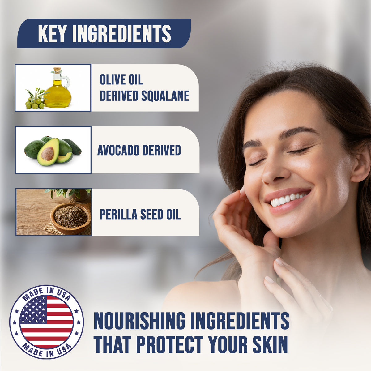 Sensitive skin unscented fragrance free paraben free made in usa green tea glycerin
