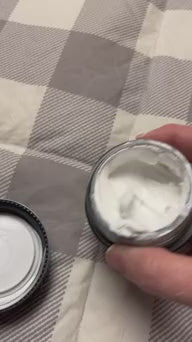 Grass-fed tallow cream with zinc oxide — application demo