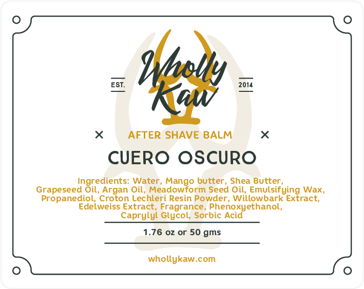 Cuero Oscuro After Shave Balm, Alcohol-Free
