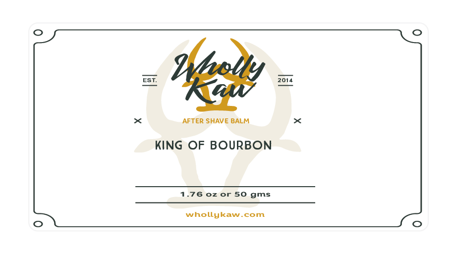 King of Bourbon After Shave Balm, Alcohol-Free