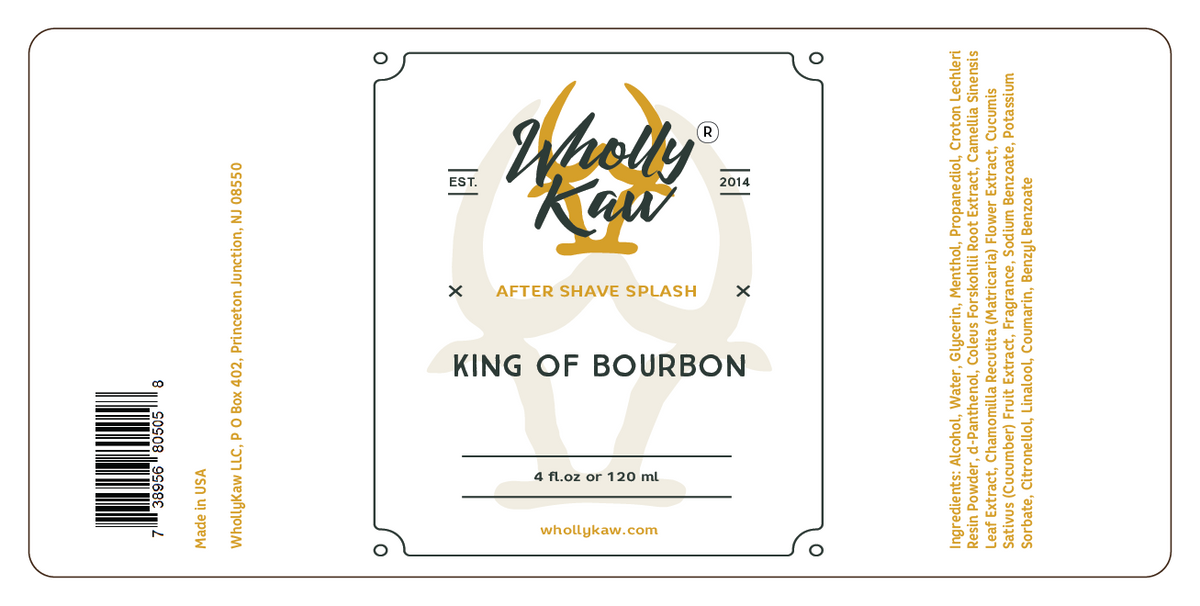 King of Bourbon After Shave Splash, Bourbon