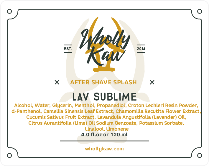 Lav Sublime After Shave Splash, Lavender + Lime