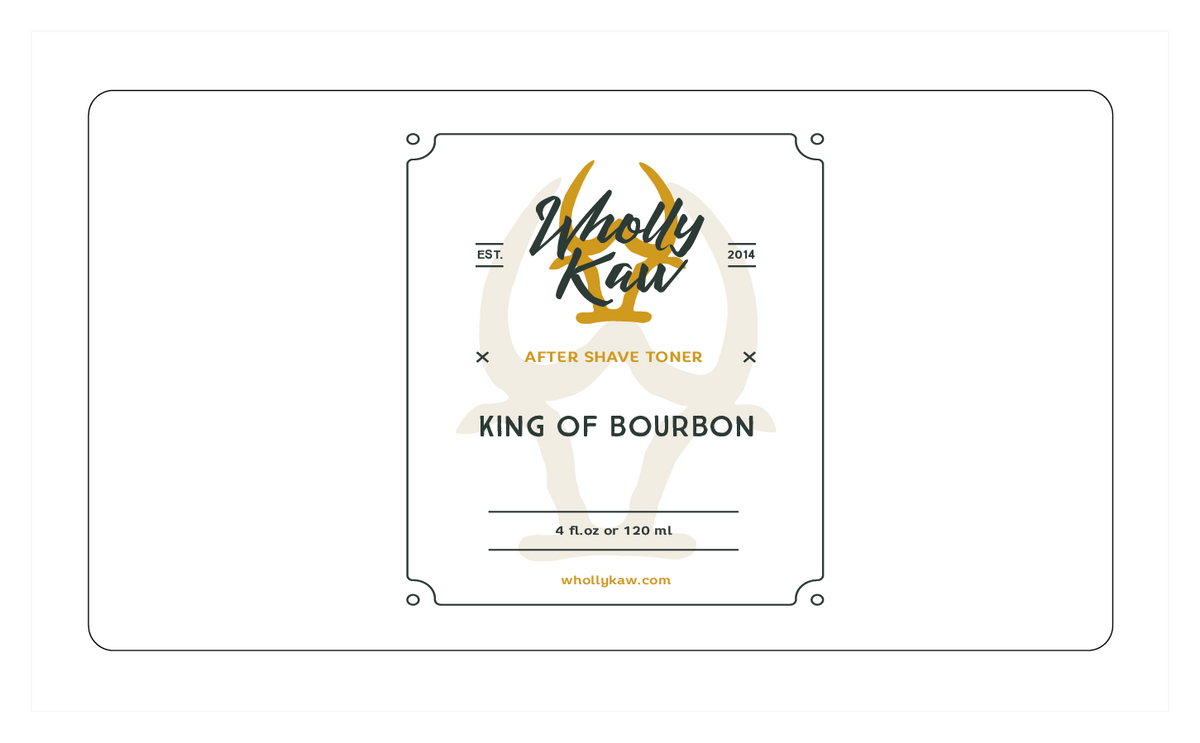 King of Bourbon After Shave Toner, Alcohol-Free