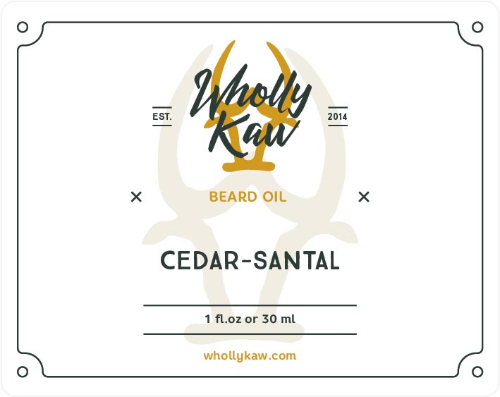 Cedar-Santal Beard Oil, Argan + Jojoba