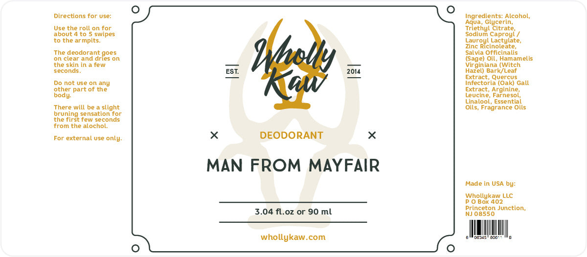 Aluminum-Free Deodorant - Man from Mayfair