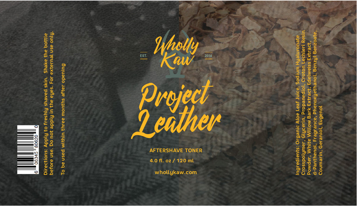 Project Leather After Shave Toner, Alcohol-Free