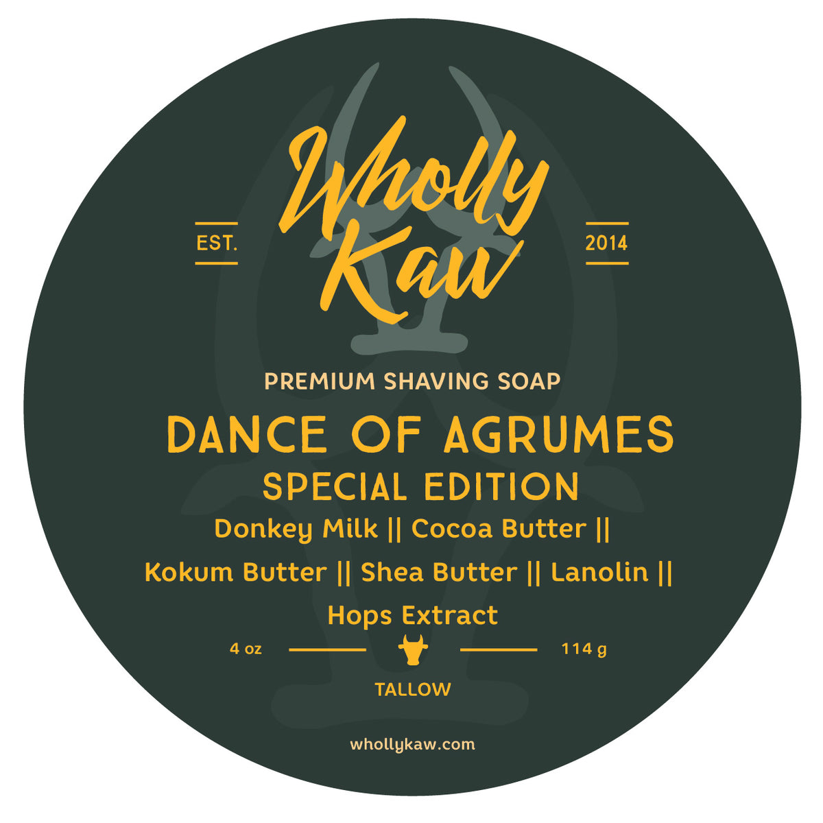 Dance of Agrumes Shaving Soap, Tallow + Vegan
