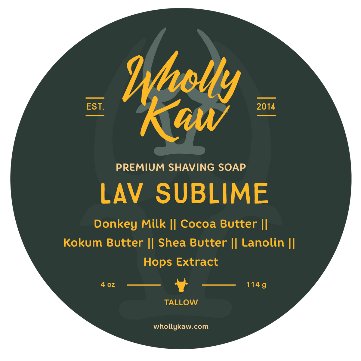 Lav Sublime Shaving Soap, Tallow + Vegan