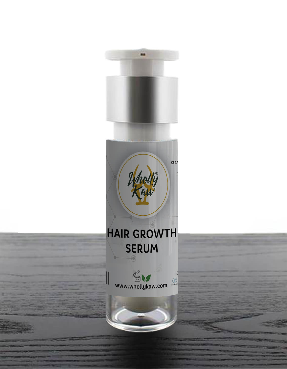 WhollyKaw hair and scalp serum with caffeine and peptides